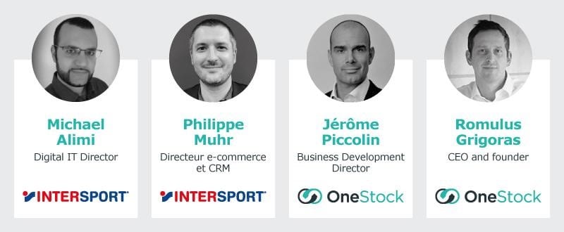 Intervenants conférence omnicanale Intersport France et OneStock