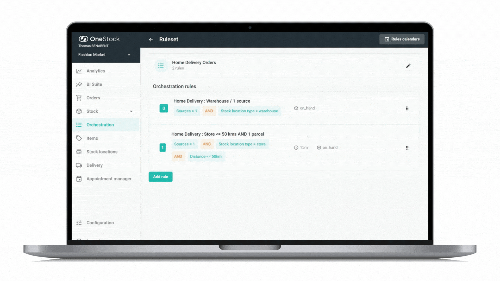 order management system supply chain