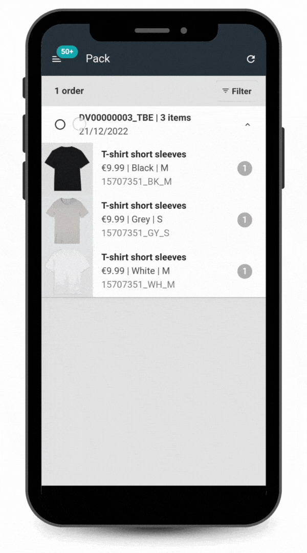 Order Management System - Dynamic Store Fulfilment - packing 