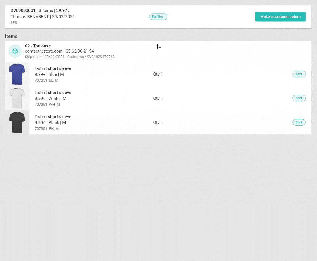 order management system - in store returns order management system - in store returns