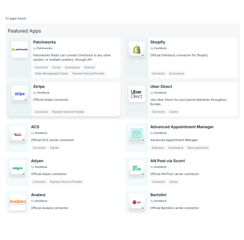 Pre-built connectors